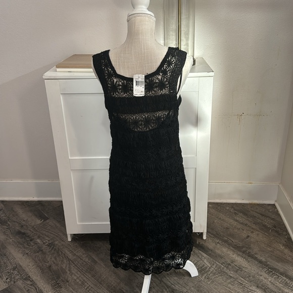 Diane Von Furstenberg NWT Crochet Flower Unique Sheer Dress with 2 Free Slips - Picture 9 of 17
